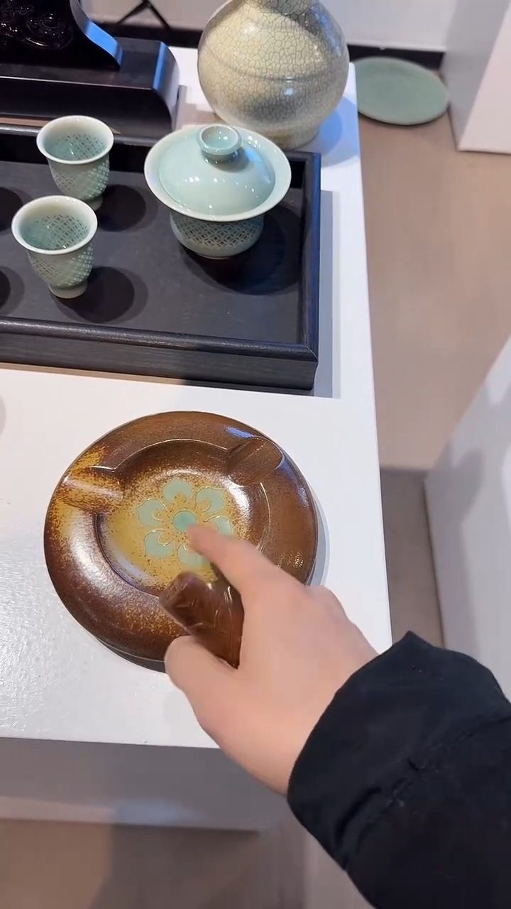 青瓷手工茶器包邮