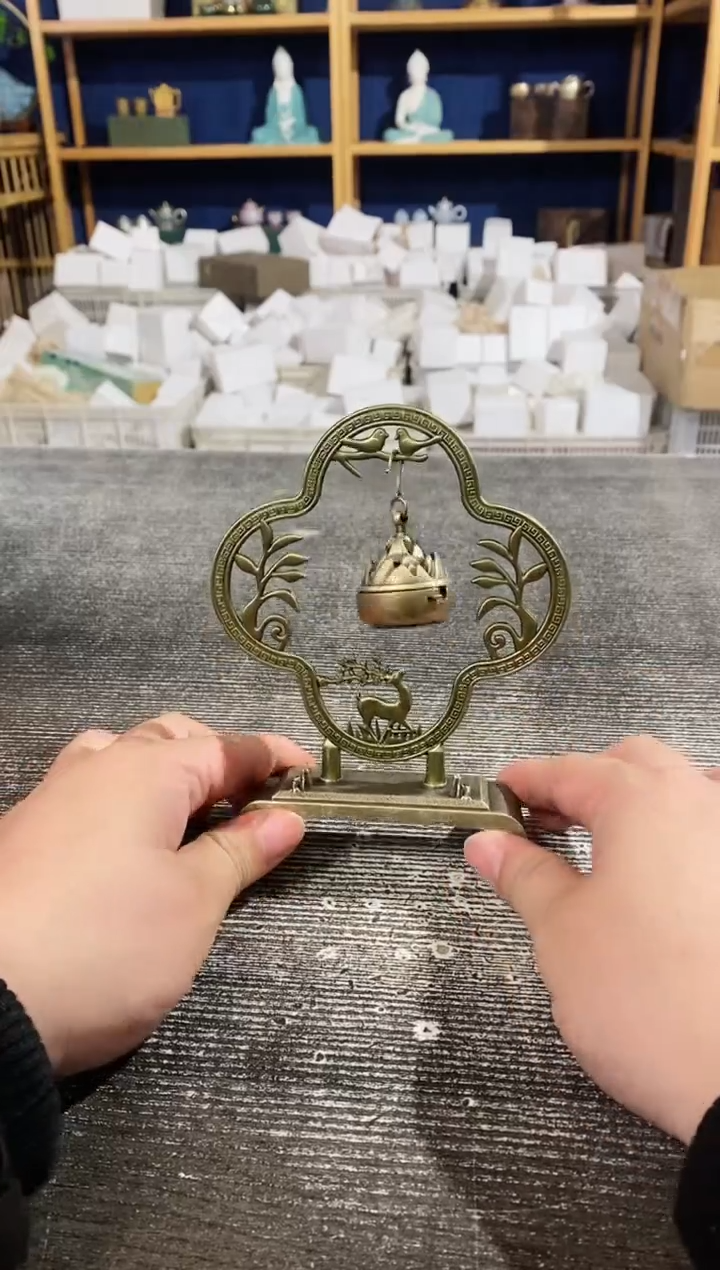【闪购商品】其他合金铜一鹿高升香炉摆件