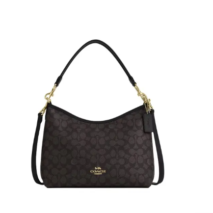 COACH蔻驰流浪包可拆卸肩带涂层帆布单肩斜挎手提包CV975 IMXAQ