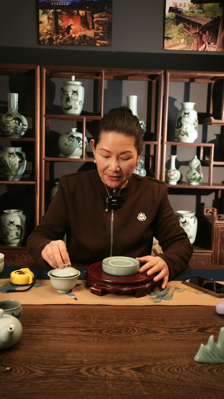 【闪购商品】龙泉青瓷 梅青 砚台