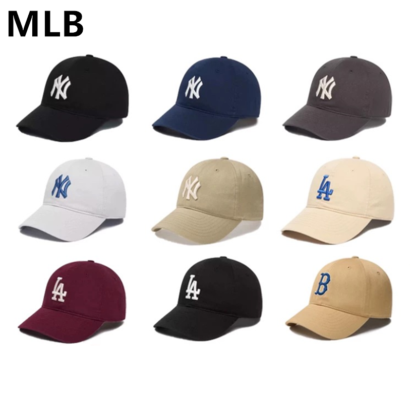 韩国MLB帽子男女NY字母经典款大标软顶休闲鸭舌帽潮流棒球帽CP66