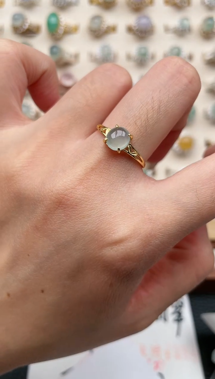 【闪购商品】翡翠戒指银S925镶嵌1111