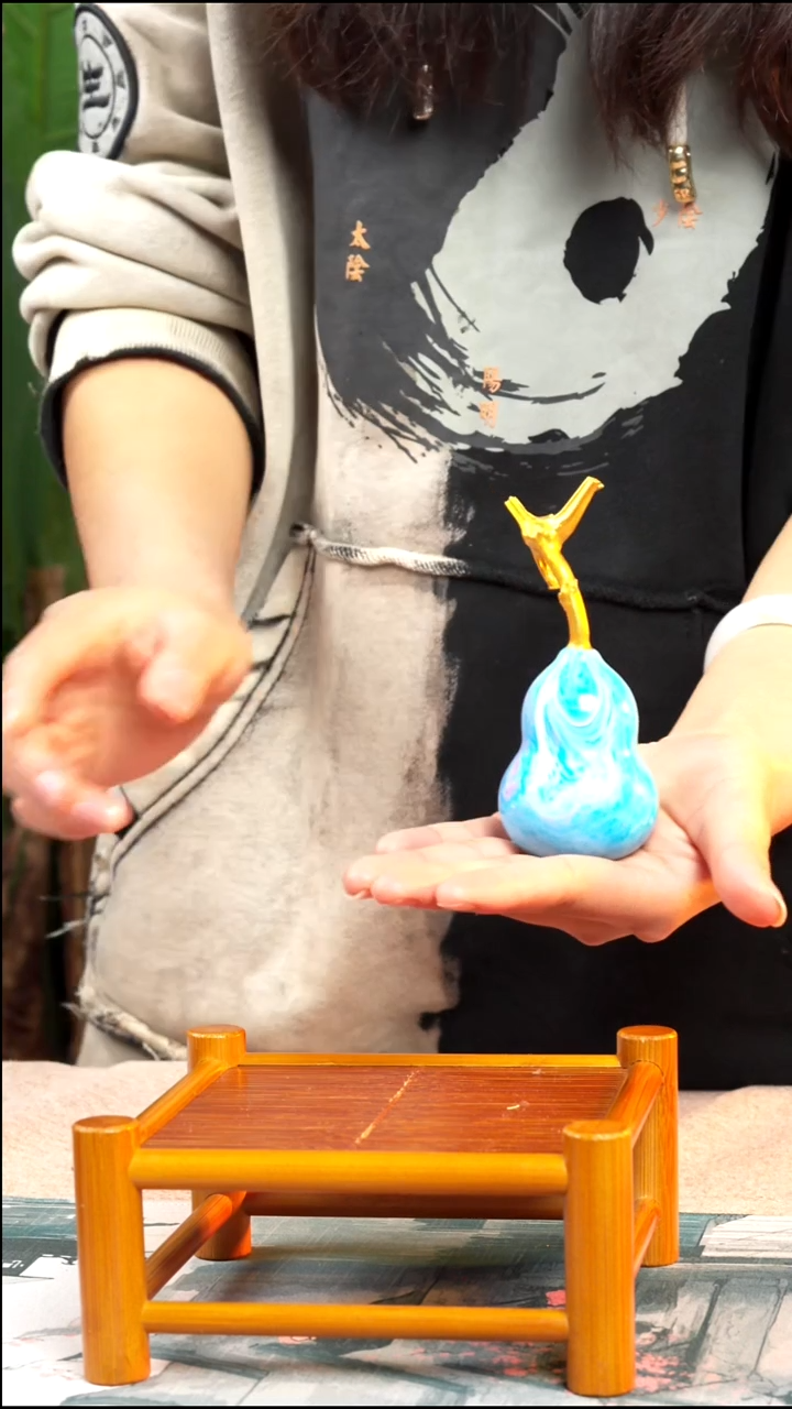 36李氏大漆精品大漆酒葫芦摆件