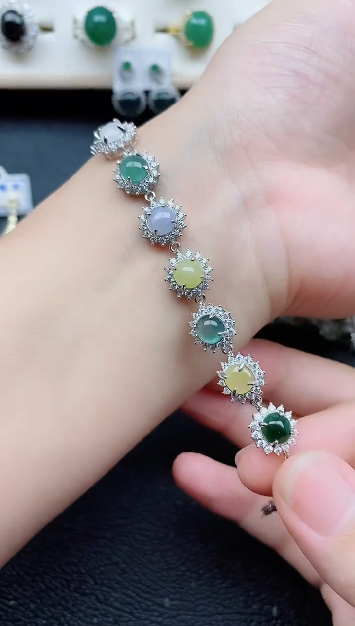 【闪购商品】翡翠戒指银S925镶嵌111111