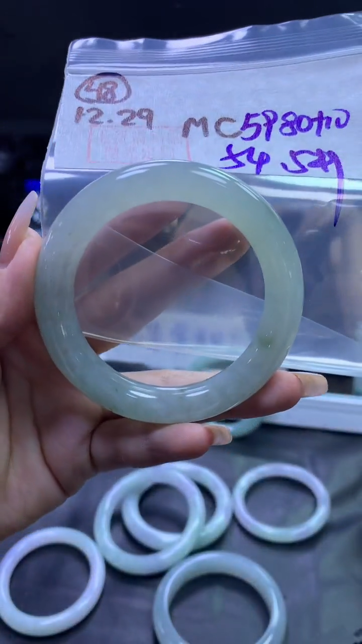 未镶嵌定制翡翠48圆条54.5+5980元+拍一发一