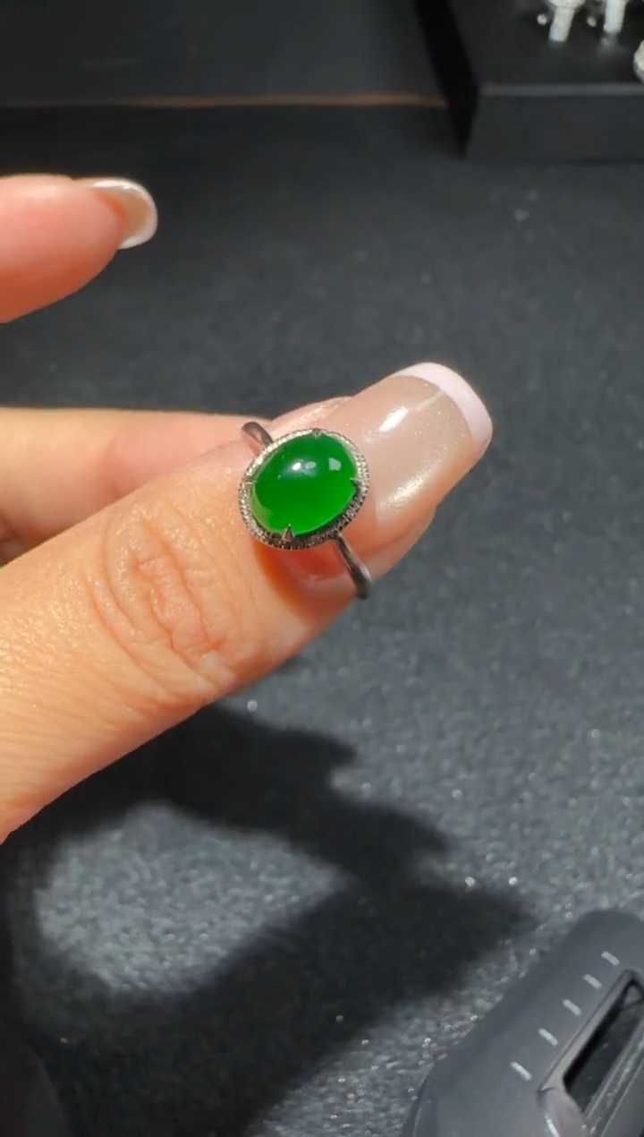 【闪购商品】翡翠戒指18K金镶嵌多样性发货拍一发一