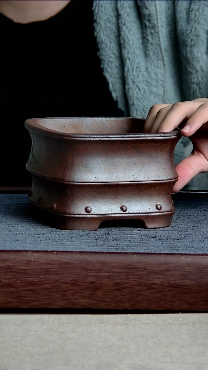 紫砂花盆12.5*8内径尺寸