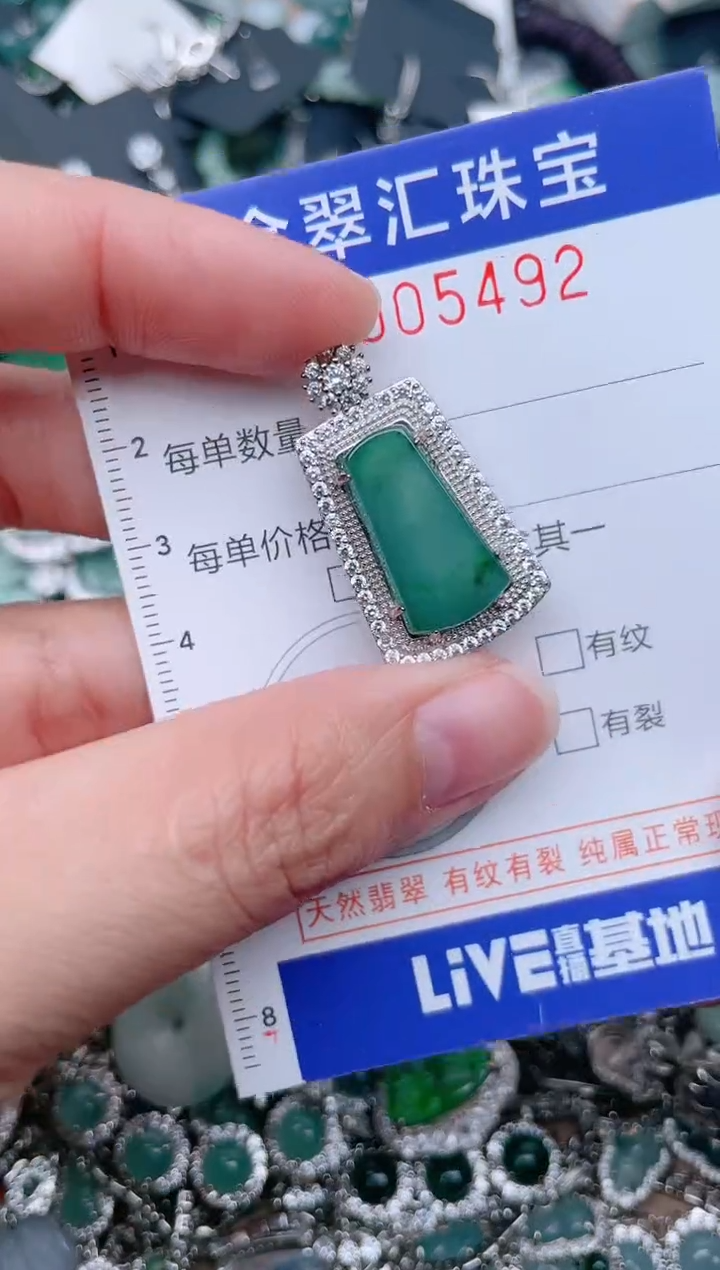 翡翠未镶嵌颈饰5492....