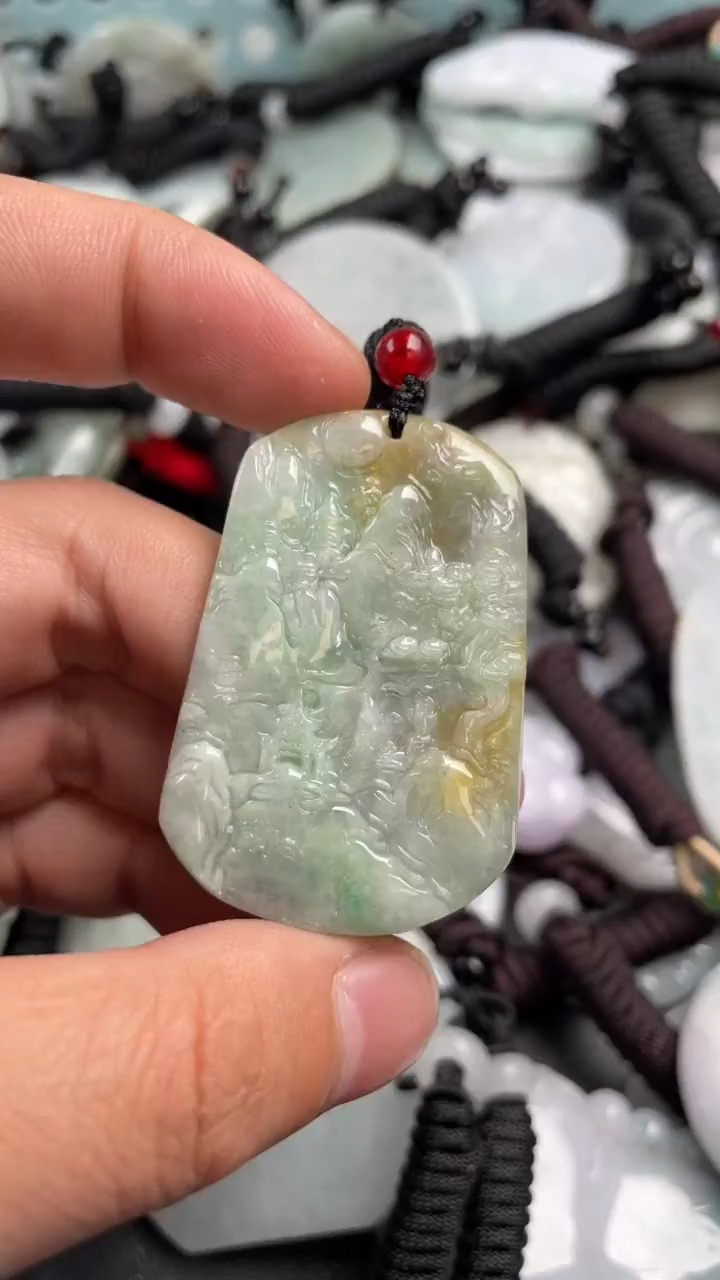 翡翠未镶嵌吊坠(不含链)1