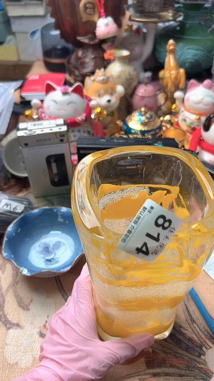 稻谷壳哗*啦水晶造型瓷器