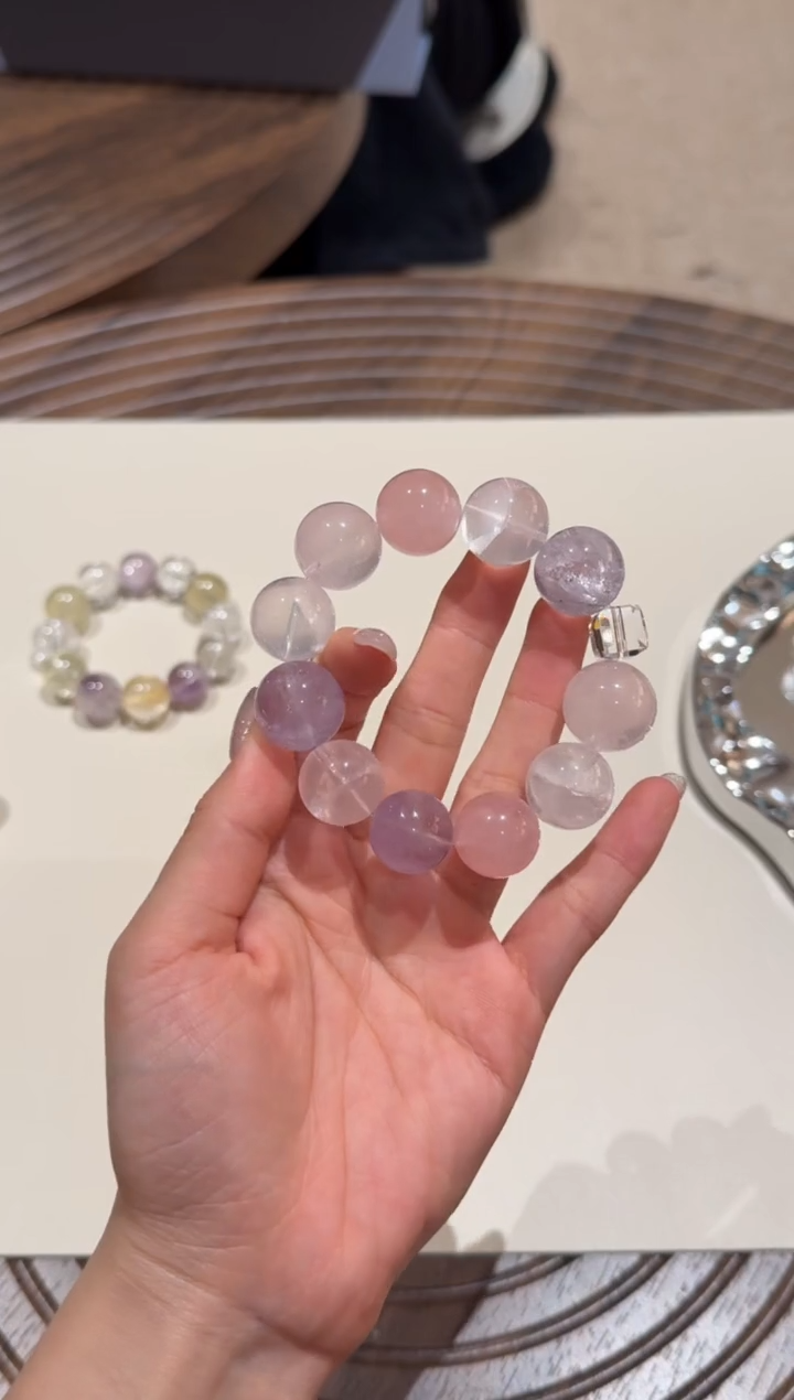 未镶嵌手串水晶） 设计款水晶手串 默认微瑕 多样性发货