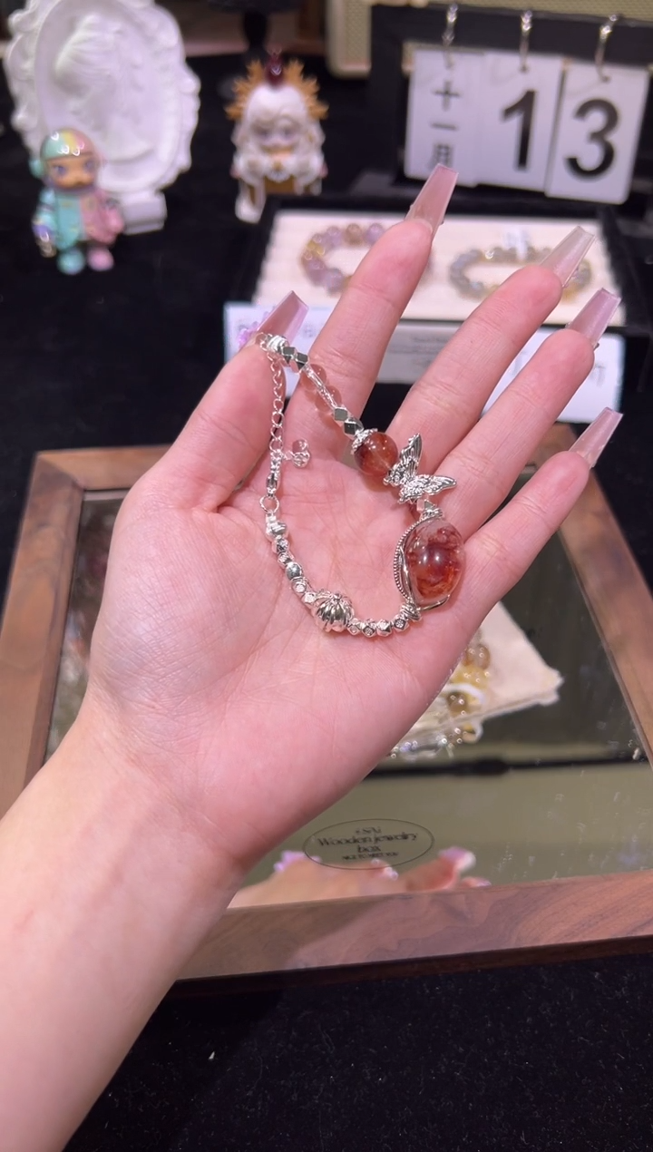 合金手链水晶天然水晶 手围15-16cm 多样性发一      0534