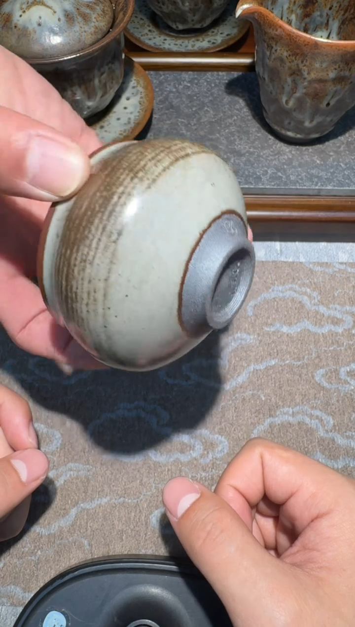 【闪购商品】茶盏林远福灰贝盏11