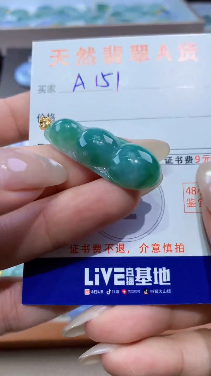 颈饰未镶嵌翡翠天然翡翠A货挂件