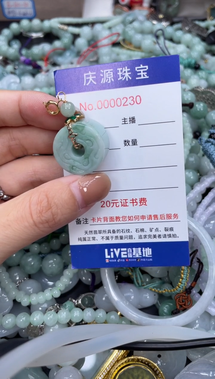 翡翠未镶嵌颈饰316