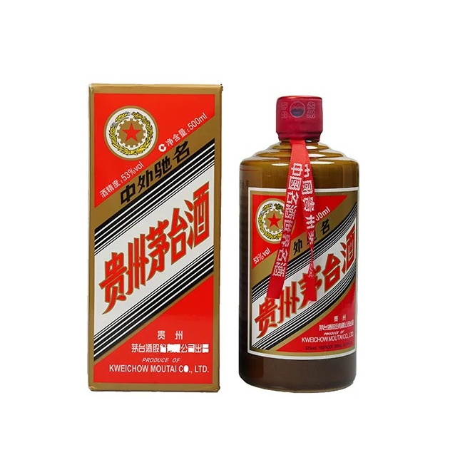 KWEICHOW MOUTAI/贵州茅台金字陈酿酱香型白酒纪念53%Vol500ML