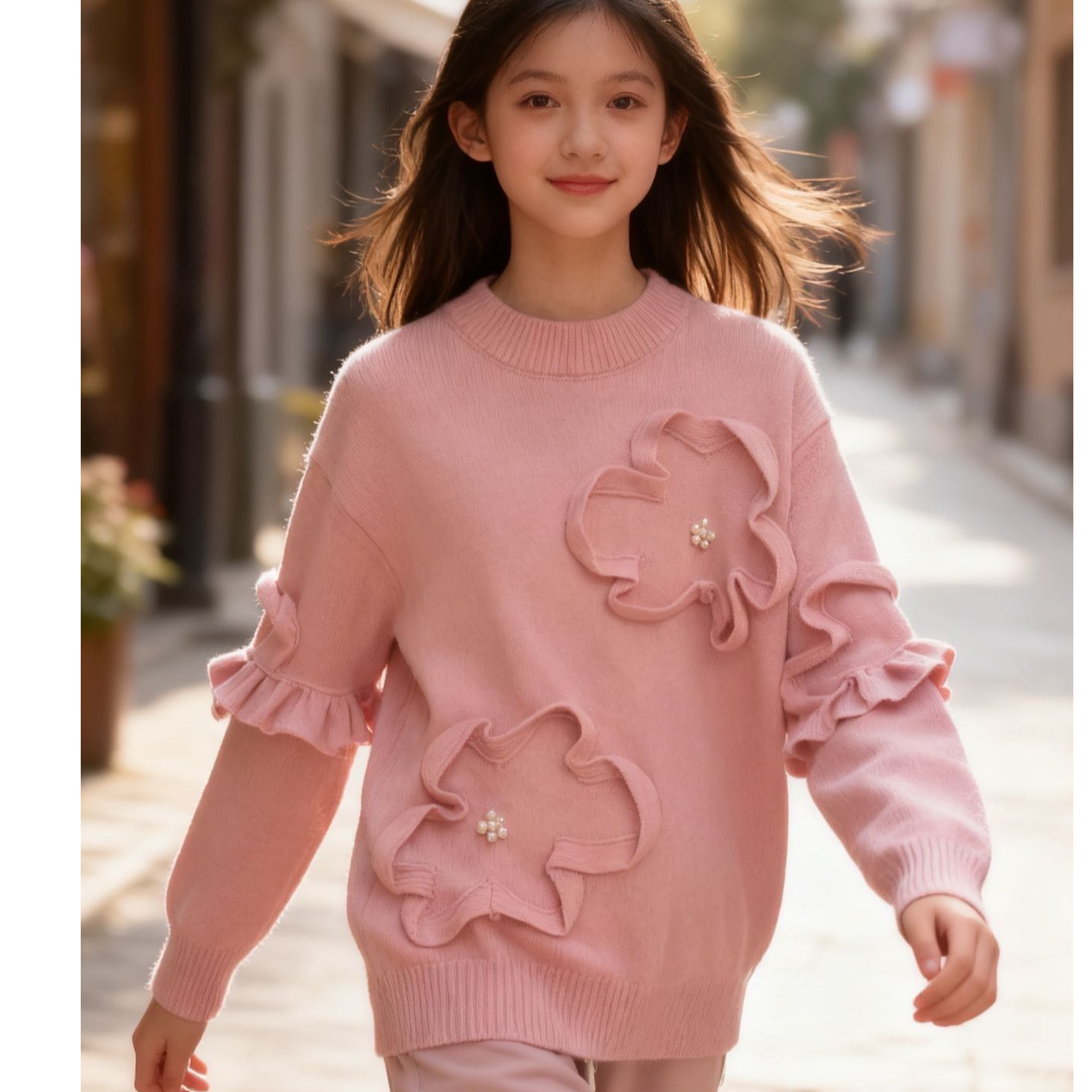 76657高端专享秋冬款毛衣粉色（奇）