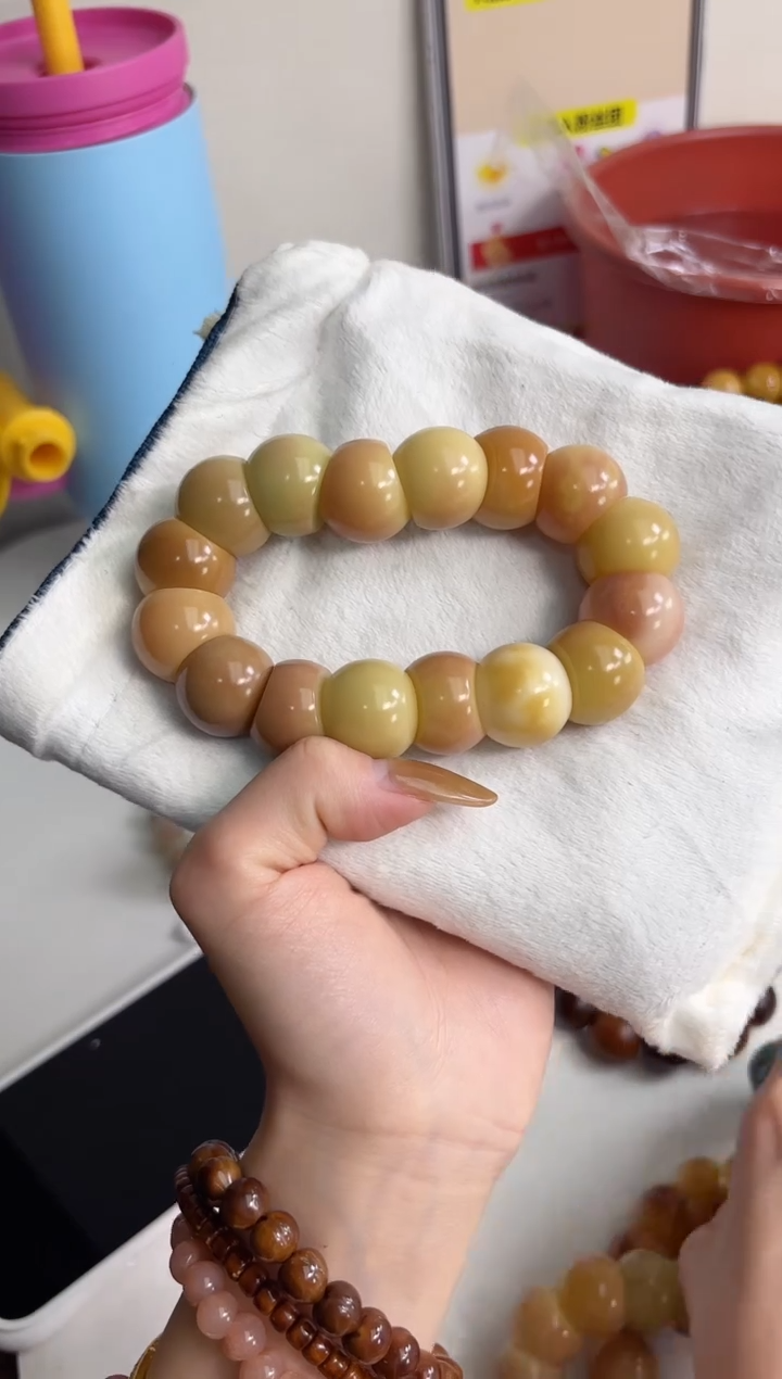 手串菩提根/象牙果沐l92紫美人玉化蒜瓣大肠21mm手串