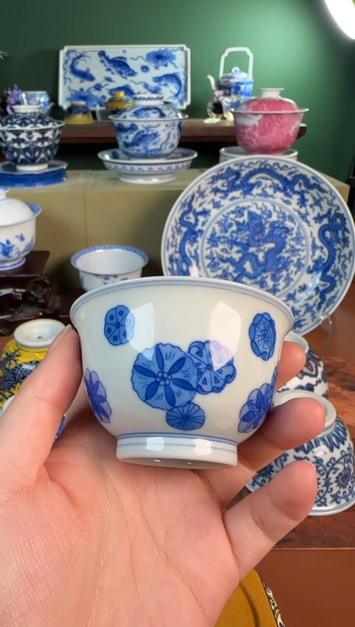 【闪购商品】杯景雨雅玩 皮球花杯杯