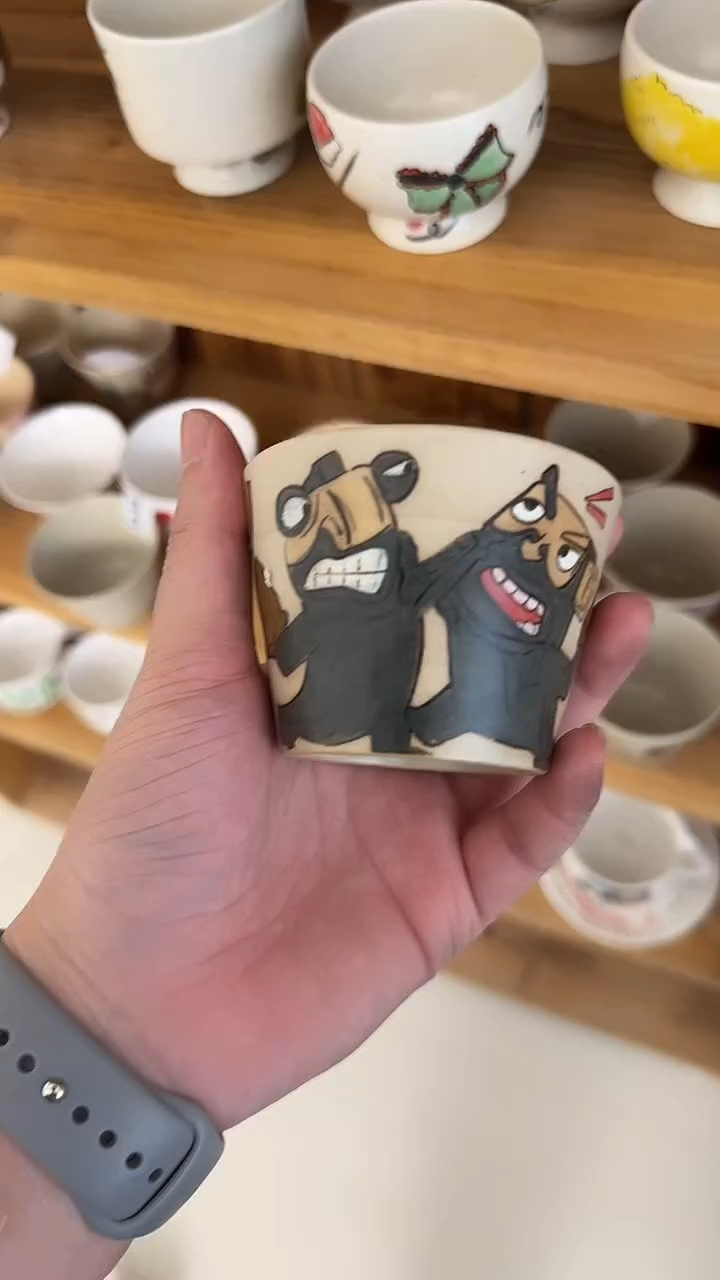 纯手工爱*墨纯手工绘制陶瓷杯