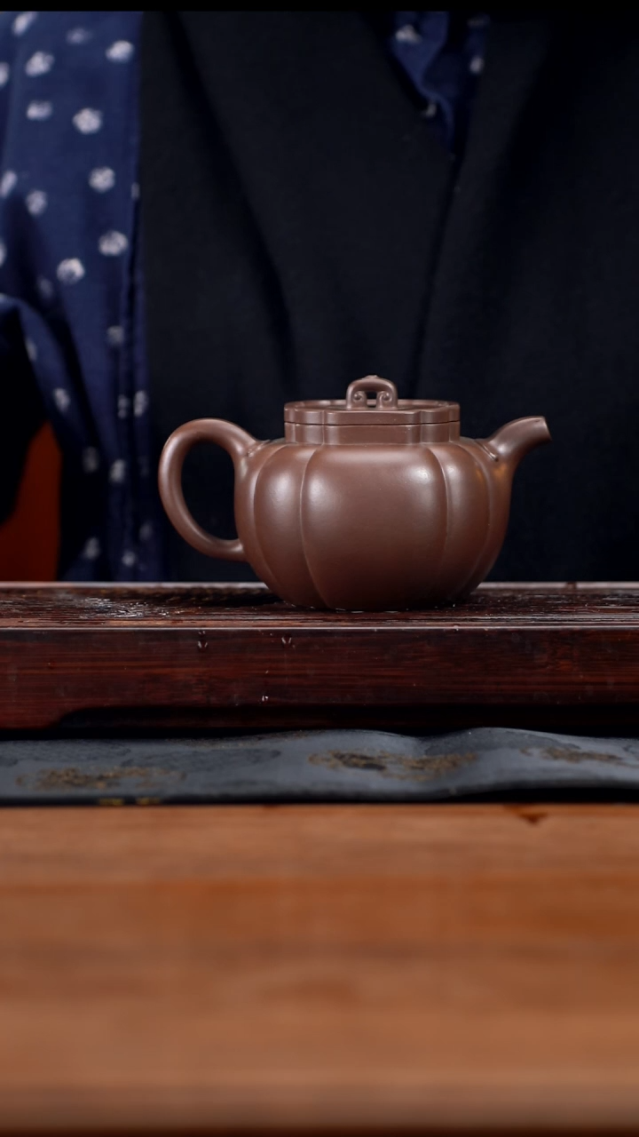 【闪购商品】紫砂茶壶420cc黄龙山原矿紫泥太如意22