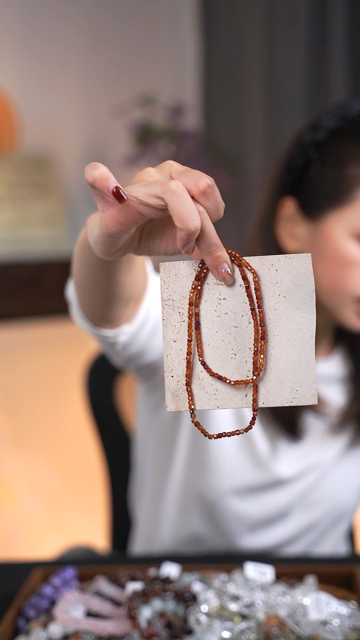 无无芬达橙小方形手链