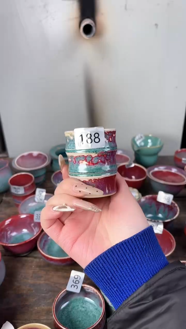 【闪购商品】摆件钧瓷手工茶器窑变