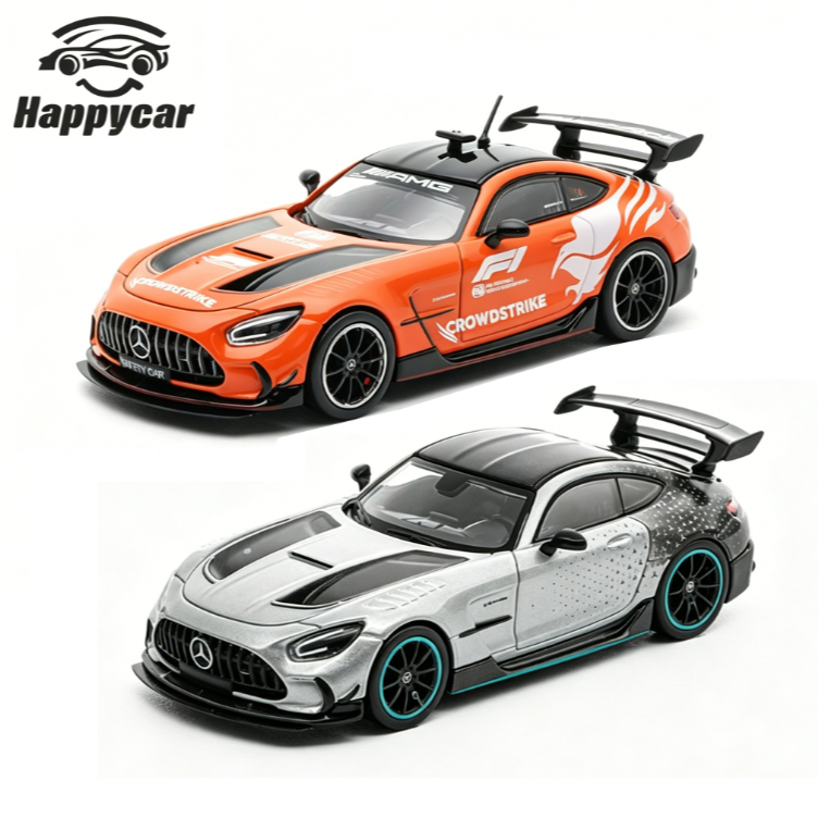 HappyCar HC 奔驰 AMG GT F1安全车 挂卡 1:64合金车模
