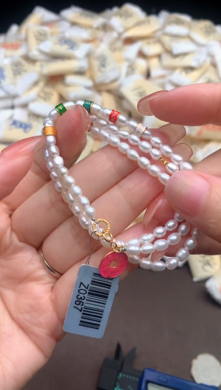【闪购商品】淡水珍珠颈饰银S925镶嵌 —