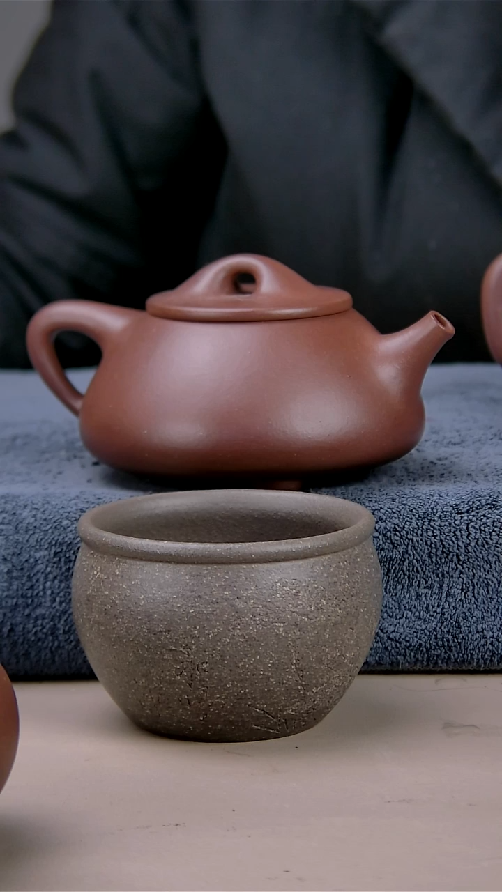 【闪购商品】紫砂茶壶景周石瓢260底槽清