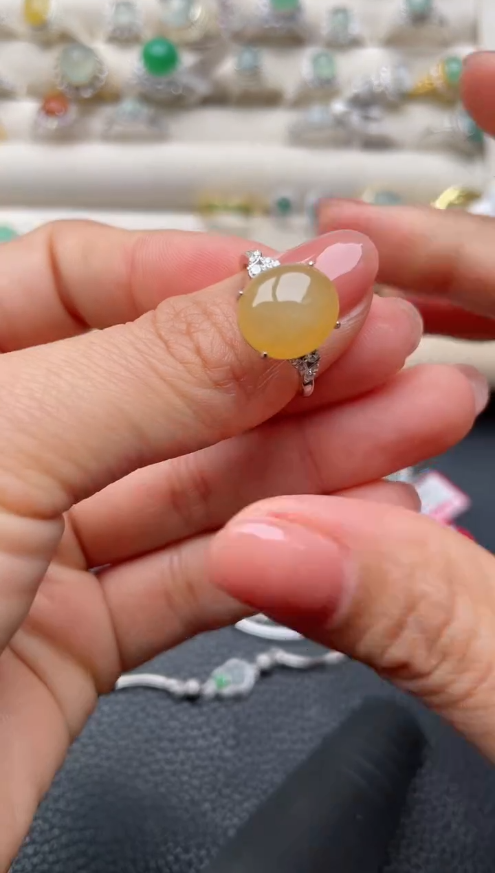 【闪购商品】翡翠戒指银S925镶嵌2222222222  26