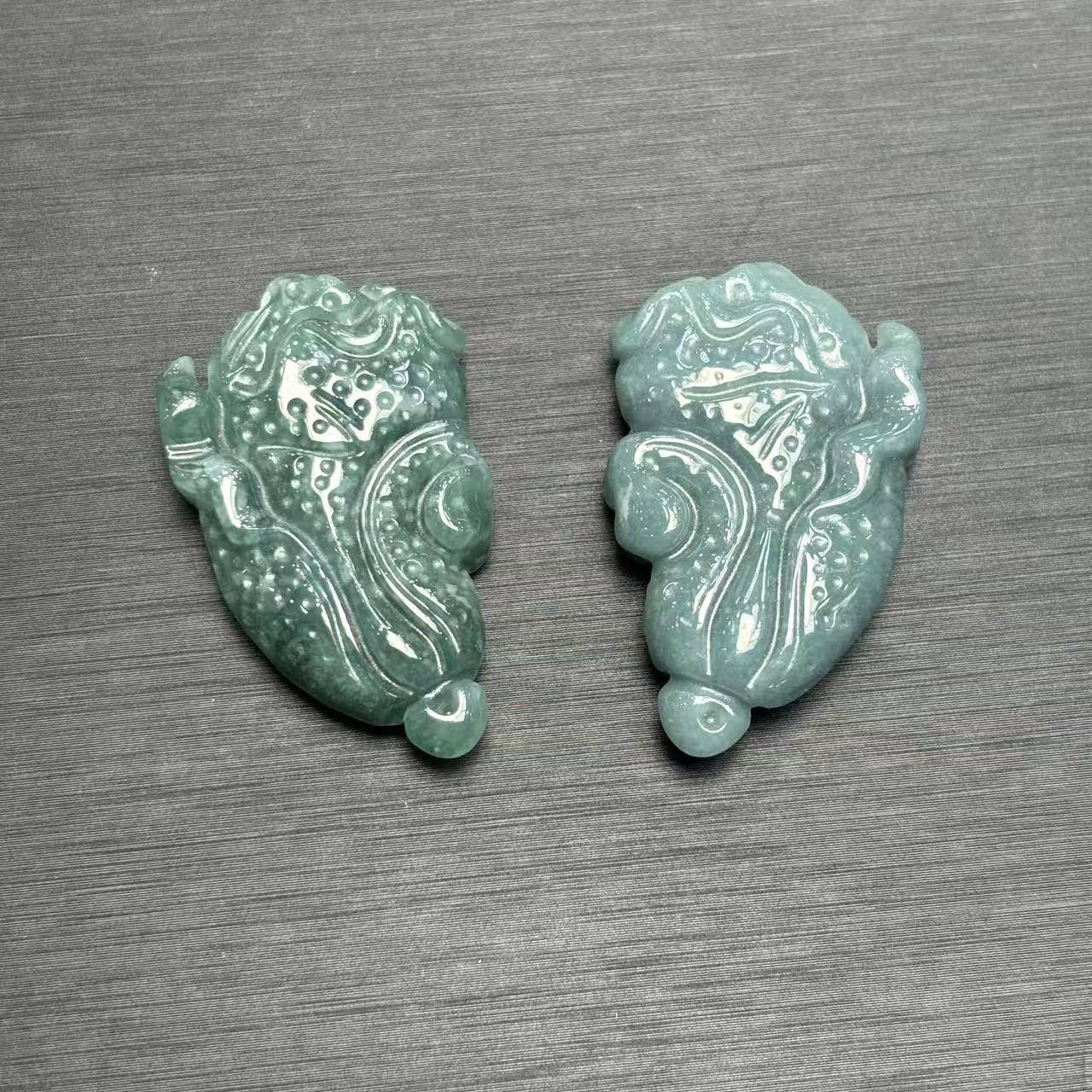 A5404-A货翡翠白菜吊坠-配绳子-多样性发其一