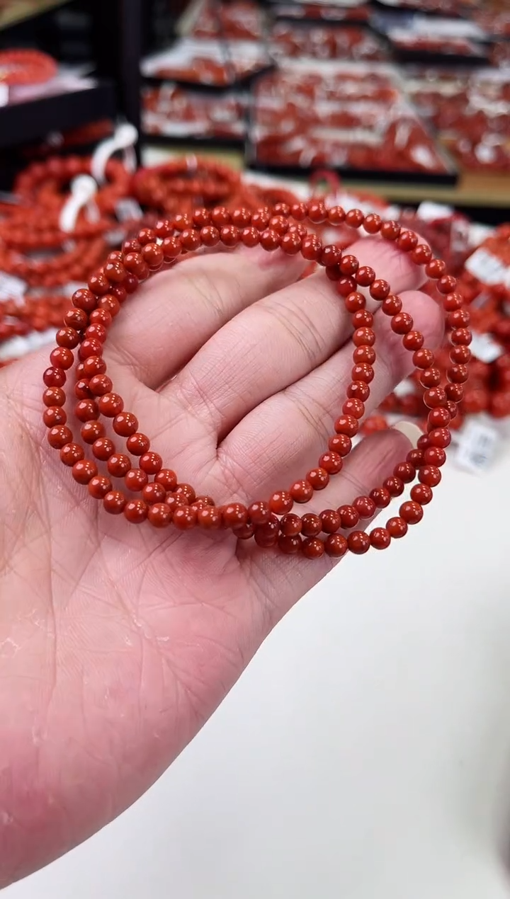 【闪购商品】南红玛瑙瓦西多圈4+未镶嵌一个/条