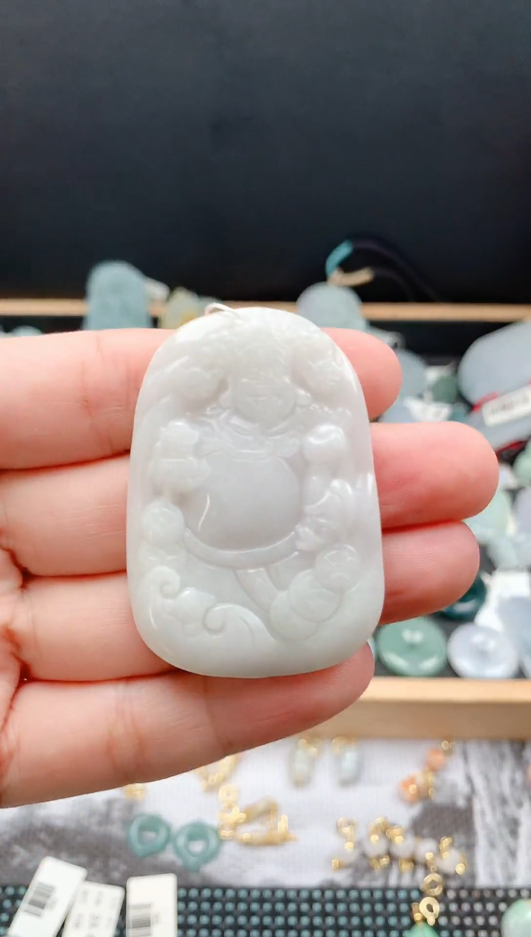 吊坠(不含链)未镶嵌翡翠25财神