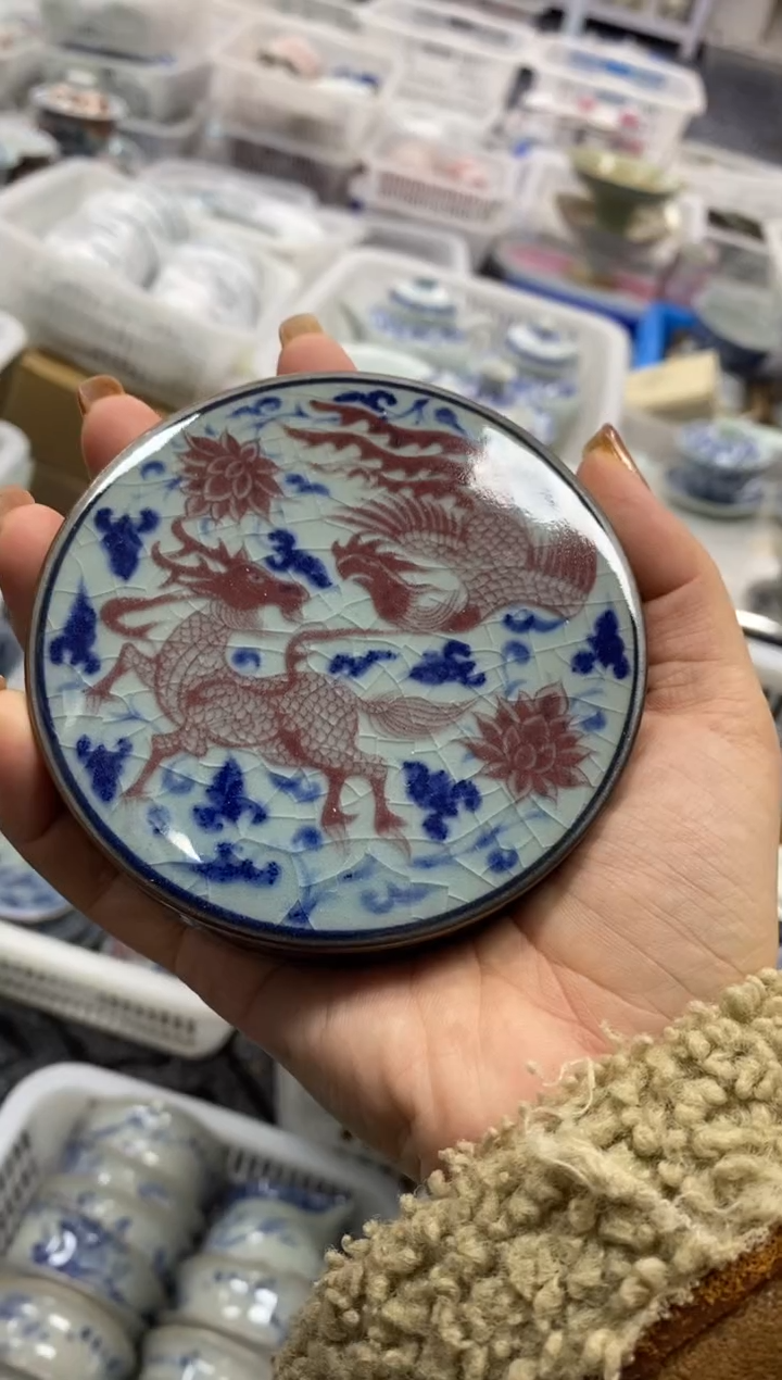 陶瓷景德陶瓷茶具盖置