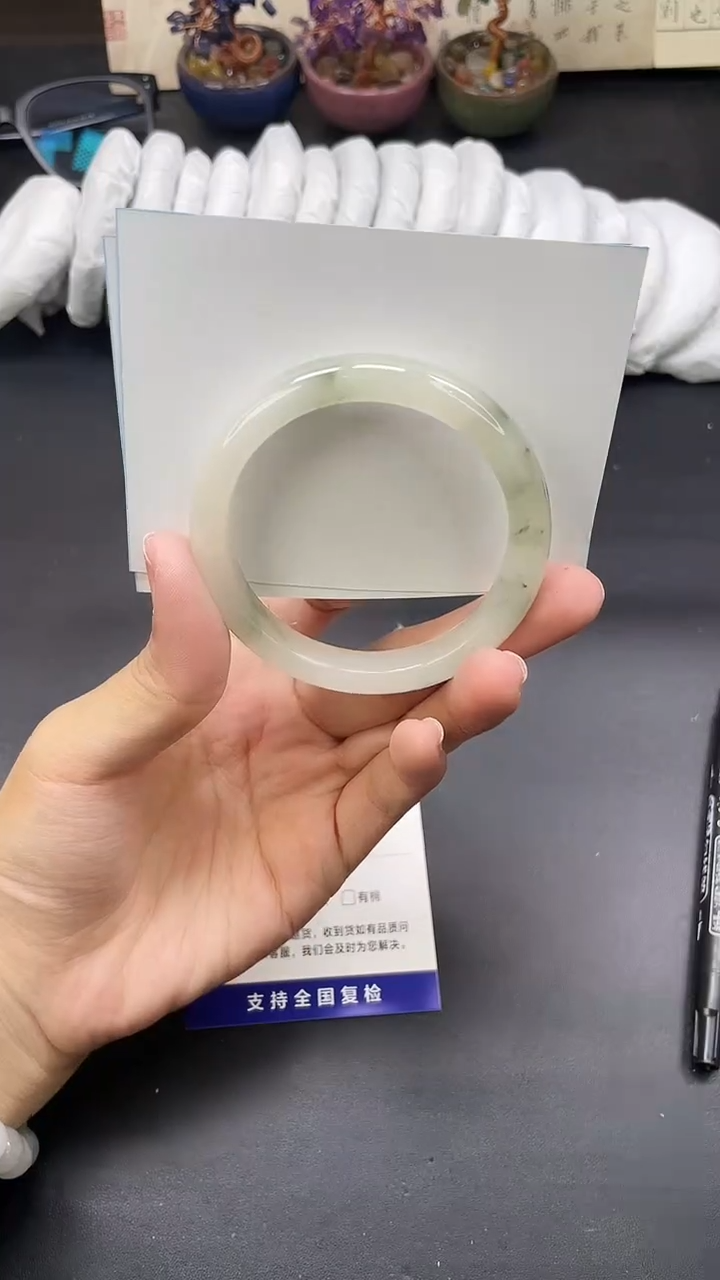 未镶嵌手镯石英质玉A106-54`55