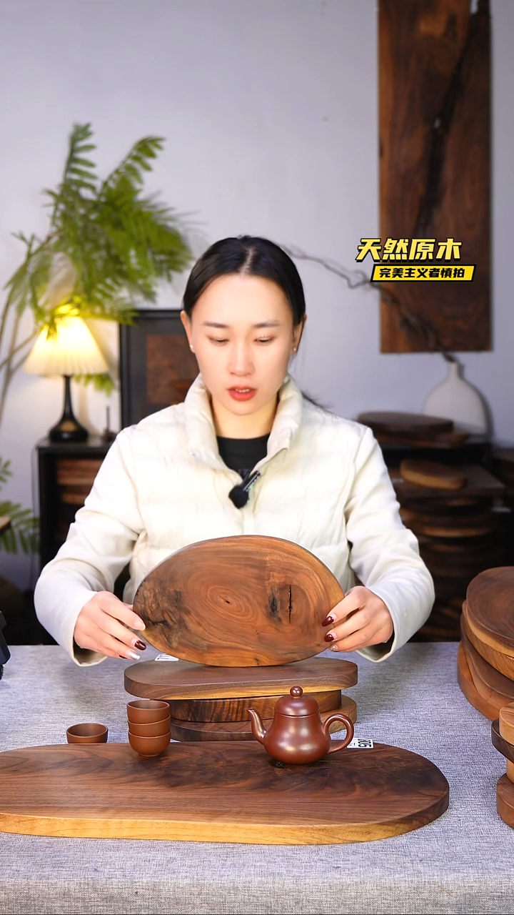 木北美黑胡桃原木.干裂疤结不属于商品质量问题完美主义者慎拍