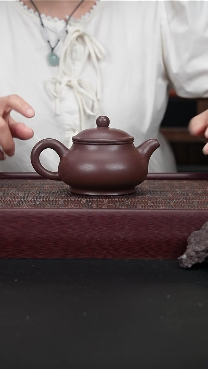 茶壶紫砂jf老紫泥 潘壶