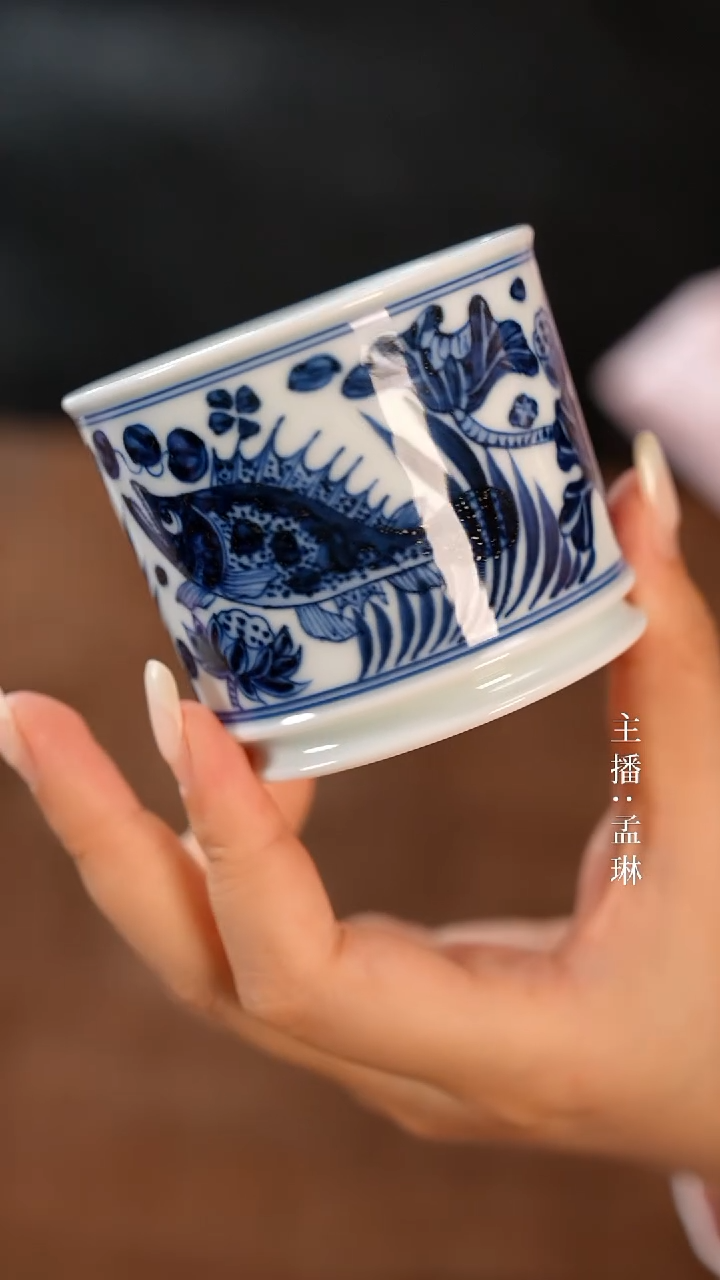 手工瓷器，每只不同 不挑品相 鱼藻