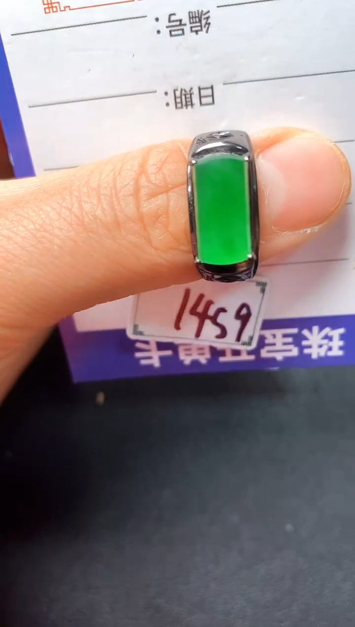 银S925镶嵌戒指翡翠222222222