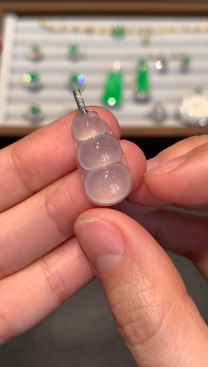 【闪购商品】翡翠吊坠(不含链)18K金镶嵌1880