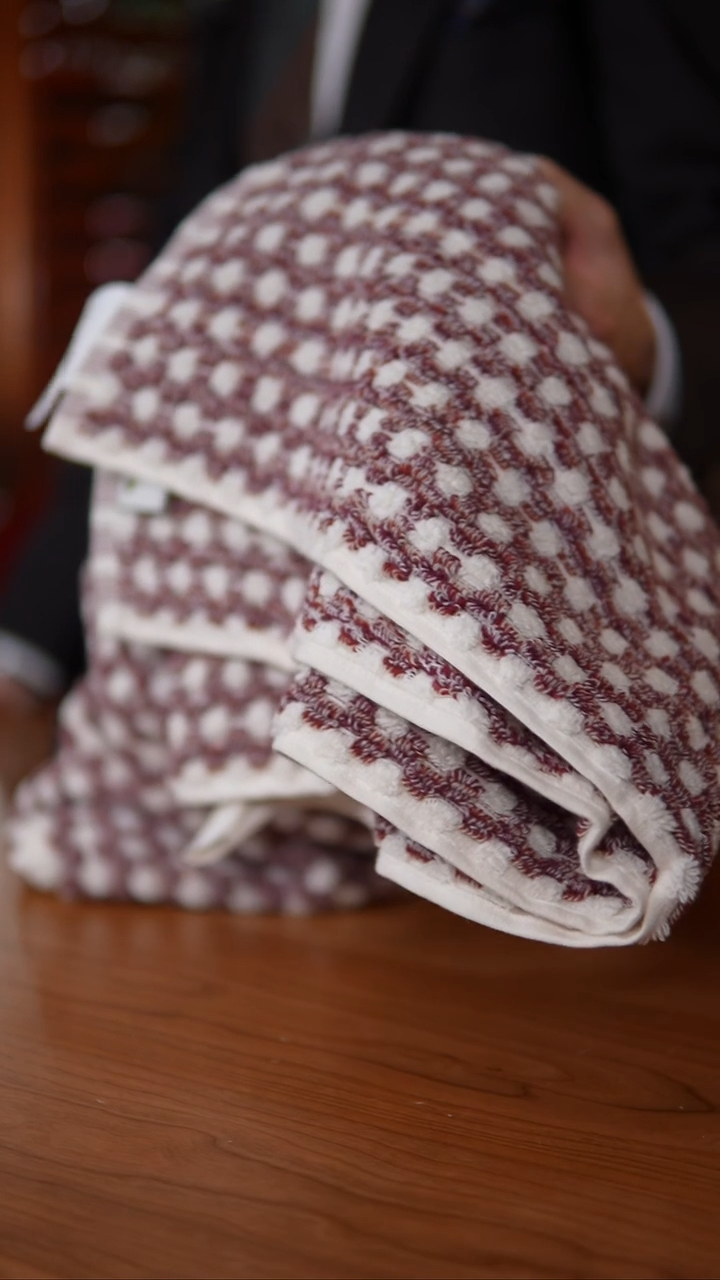 当代【红色玉米粒】530g浴巾