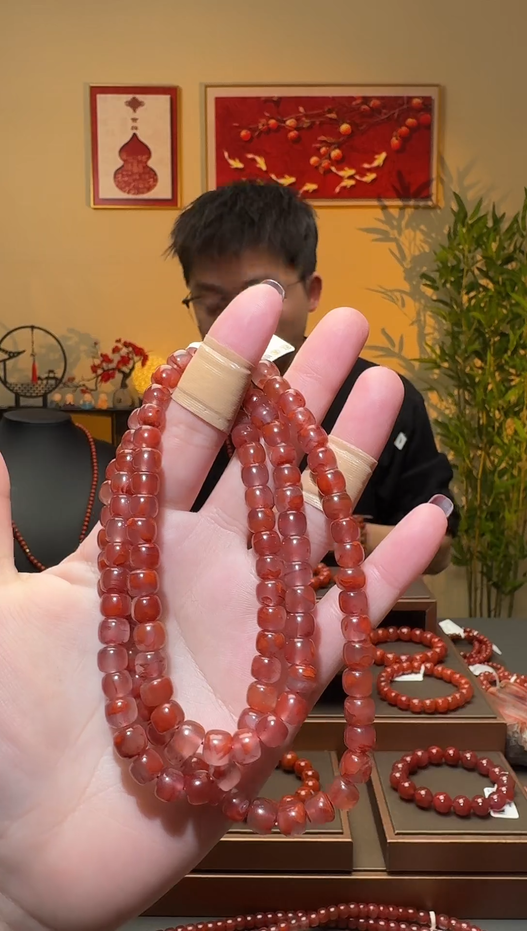【闪购商品】南红玛瑙手链未镶嵌一条约7mm 多样性发货