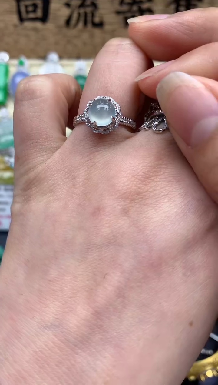 【闪购商品】翡翠戒指18K金镶嵌297-中国好珍宝