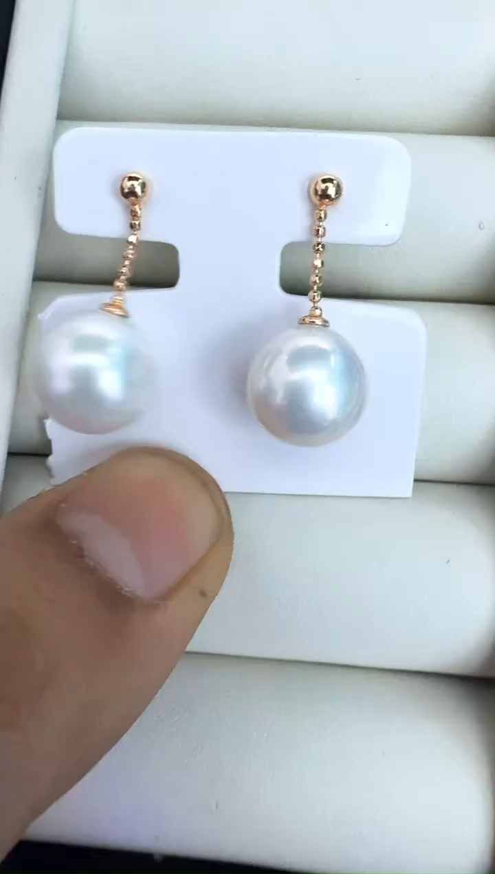 【闪购商品】淡水珍珠耳饰银S925镶嵌耳钉