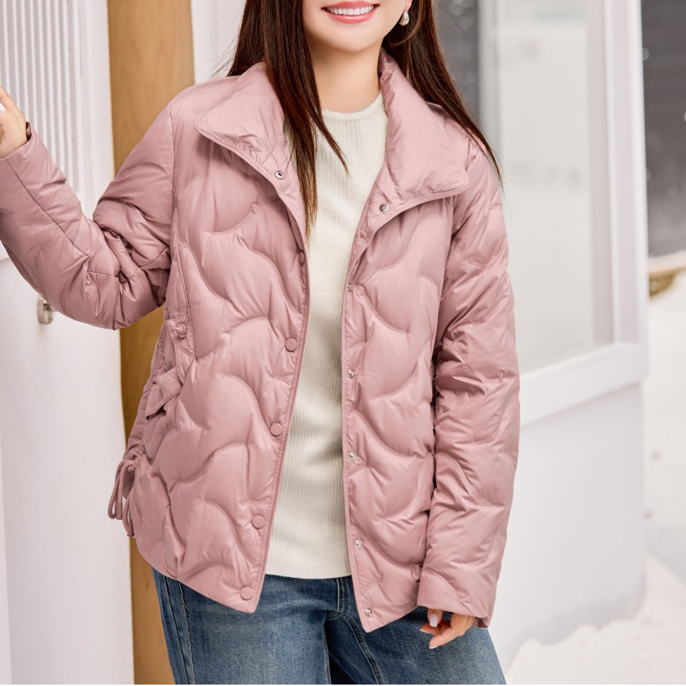 【零压力 90白鸭绒抽绳 】MsShe大码女装新冬保暖羽绒服T~M2511011