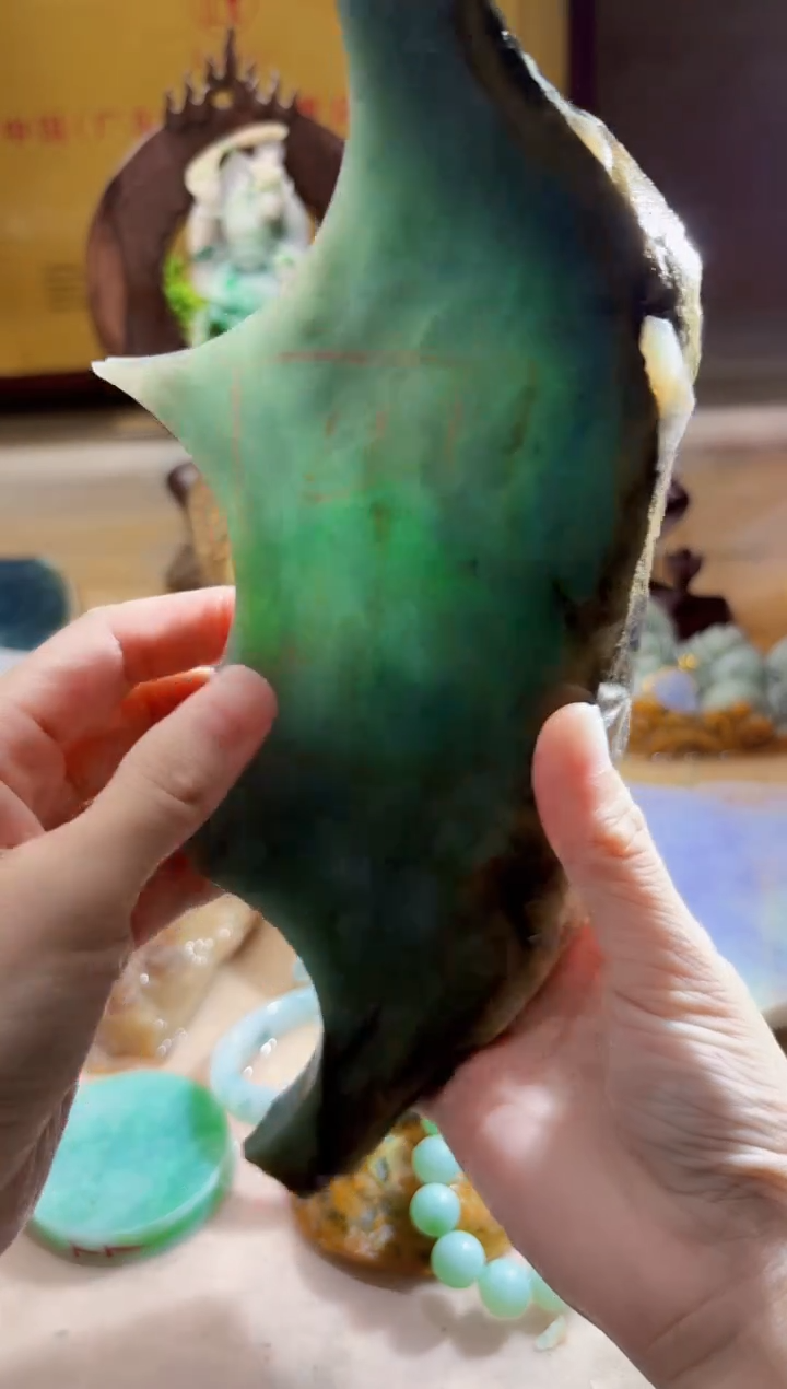 翡翠挂件未镶嵌A货柠优3488