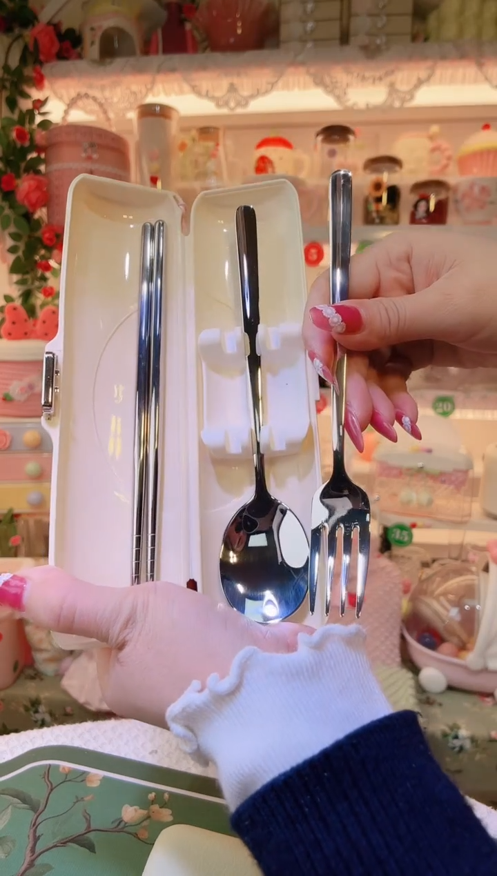 米色叉勺3件套——手工制作品质好！