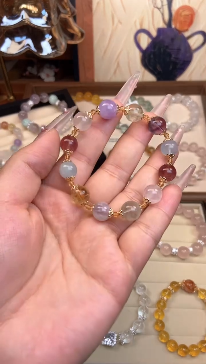 【闪购商品】水晶手链未镶嵌多宝