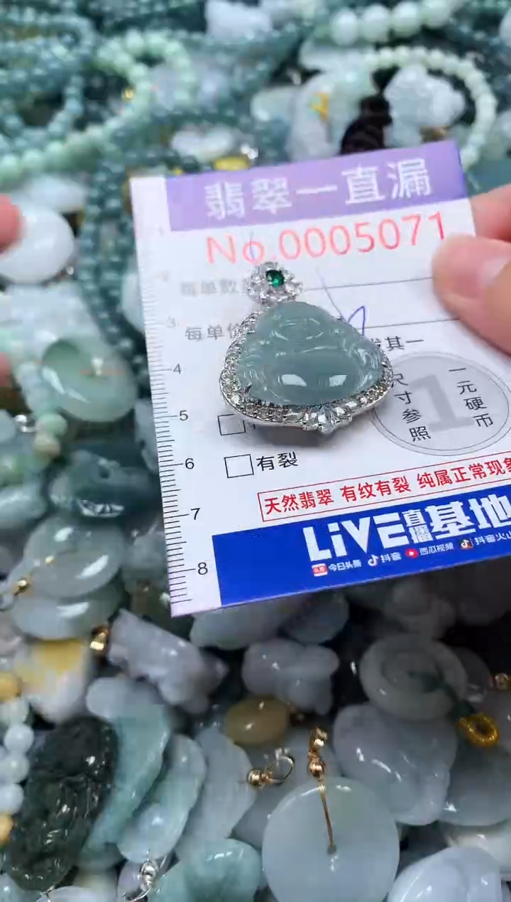 【闪购商品】翡翠未镶嵌吊坠(不含链)5071